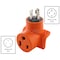 Ac Works Plug Adapter, 6-50R, L14-30P, 0 ft., Orange WDL1430650 - alternate 5